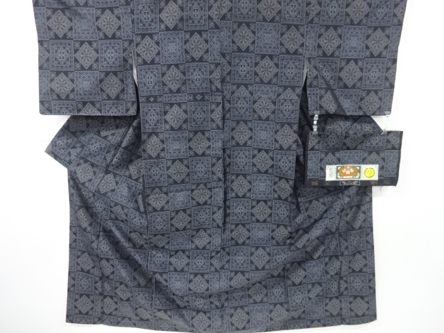 JAPANESE KIMONO / DORO OSHIMA TSUMUGI 